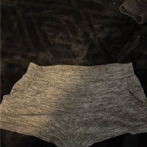 Gray Knit Shorts